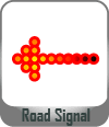 road arrow signal
