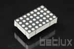 Dot matrix LED 5x8 10mm 4.6 inch bicolor