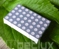 product image - Dot matrix LED 5x8 Dia.7.62mm bicolor-3.4 inch height 5x8 LED dot matrix, bi-color