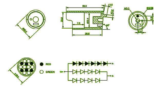 26mm led cluster | LED specification Package diagram 
