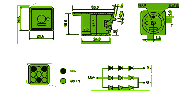 LED cluster | LED manufacturer Package diagram 