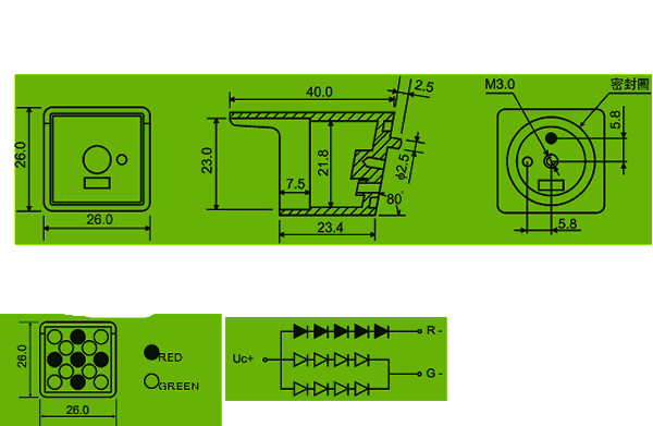 LED cluster | led display module Package diagram 
